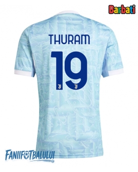 Juventus Khephren Thuram #19 Tricou Fotbal Replică 2025-26 Barbati Deplasare